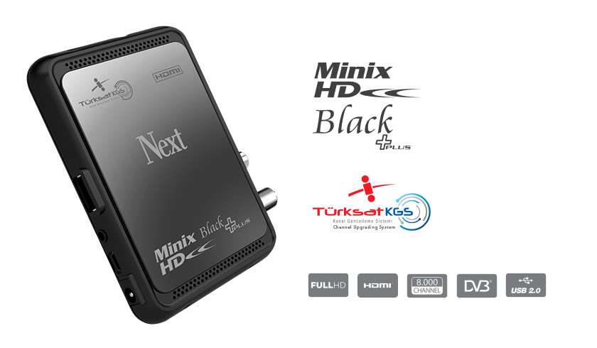 Next  Minix HD Black + Plus TKGS Uyumlu