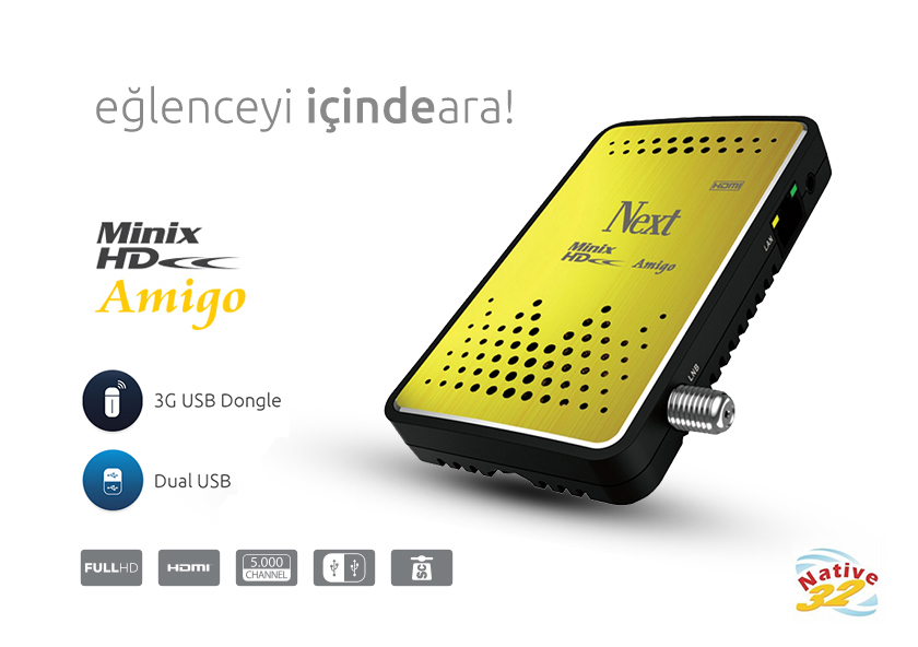 Next Minix HD Amigo (Ücretsiz Server Desteği)
